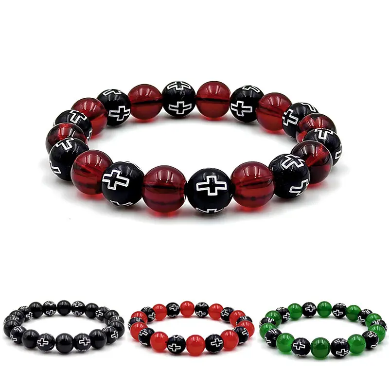Women's Cross-Beaded Elastic Bracelet, Fashion Jewelry for Women, Stylish Accessories for Men, Accessories For Women