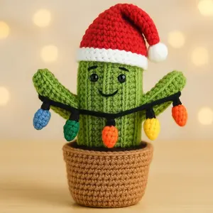 Handmade Tree Figurines, Cactus, Christmas Gnome Figurines, Home Decor, Figurines