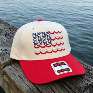Vintage Embroidered USA Flag Trucker Hat – Patriotic Baseball Cap for Men & Women, 4th of July Snapback, Summer Outdoor Hat, Gift for Mom Dad