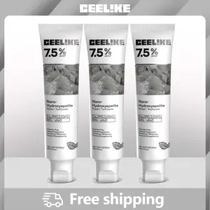 CEELIKE Fluoride-Free Nano Hydroxyapatite Toothpaste (3-Pack) | Enamel Repair & Fresh Breath | Gentle Mint | Total 12.69 oz