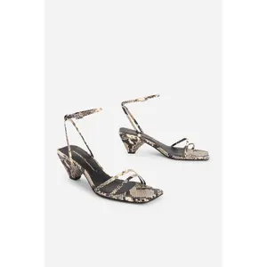 PRETTY PLEASE SNAKE EMBOSSED HEEL