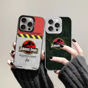 J-Jurassic Park Phone Case For IPhone 17 16 15 14 13 12 11 Pro Max Plus Color Shockproof Back Silver Cover