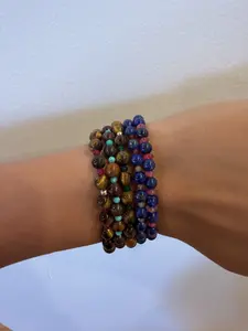 Protect Your Pulse Beaded Bracelet  - Tigers Eye, Sapphire, Seafoam, Turquoise, Fuschia