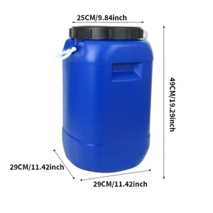 30L Thickened Hdpe Bucket, Outdoor Water Storage, Oil Container, Garden Irrigation, Trash Bin, Industrial Waste Holding, Multi-Purpose Bucket, Portable Outdoor Bucket