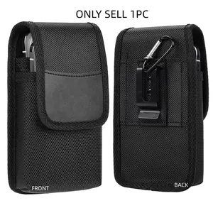 Dual Phone Waist Pack, Tactical Phone Case, Tactical Waist Pouch, Holds 2 Large Screens, Multi-Layer Outdoor Belt Bag, Hiking, Work, Travel