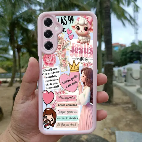 Religious Bible Verses Smartphone Case - Shockproof Soft Cover Accessory for Samsung Galaxy S21-S26 Ultra/Plus/FE, A13-A17, A33-A36, A52-A54, Note20 Ultra, Enhanced Camera Protection, Skin-Friendly, Flash-Compatible Handheld Devices Accessory for Boys