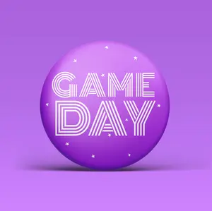 Game Day Button - Purple