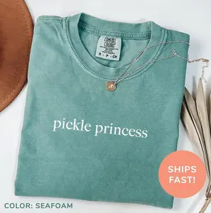 Comfort Colors Pickle Princess Shirt, Pickle Lover Shirt, Pickle Coquette Shirt, Pickle Queen Shirt, Gift for Pickle Lovers