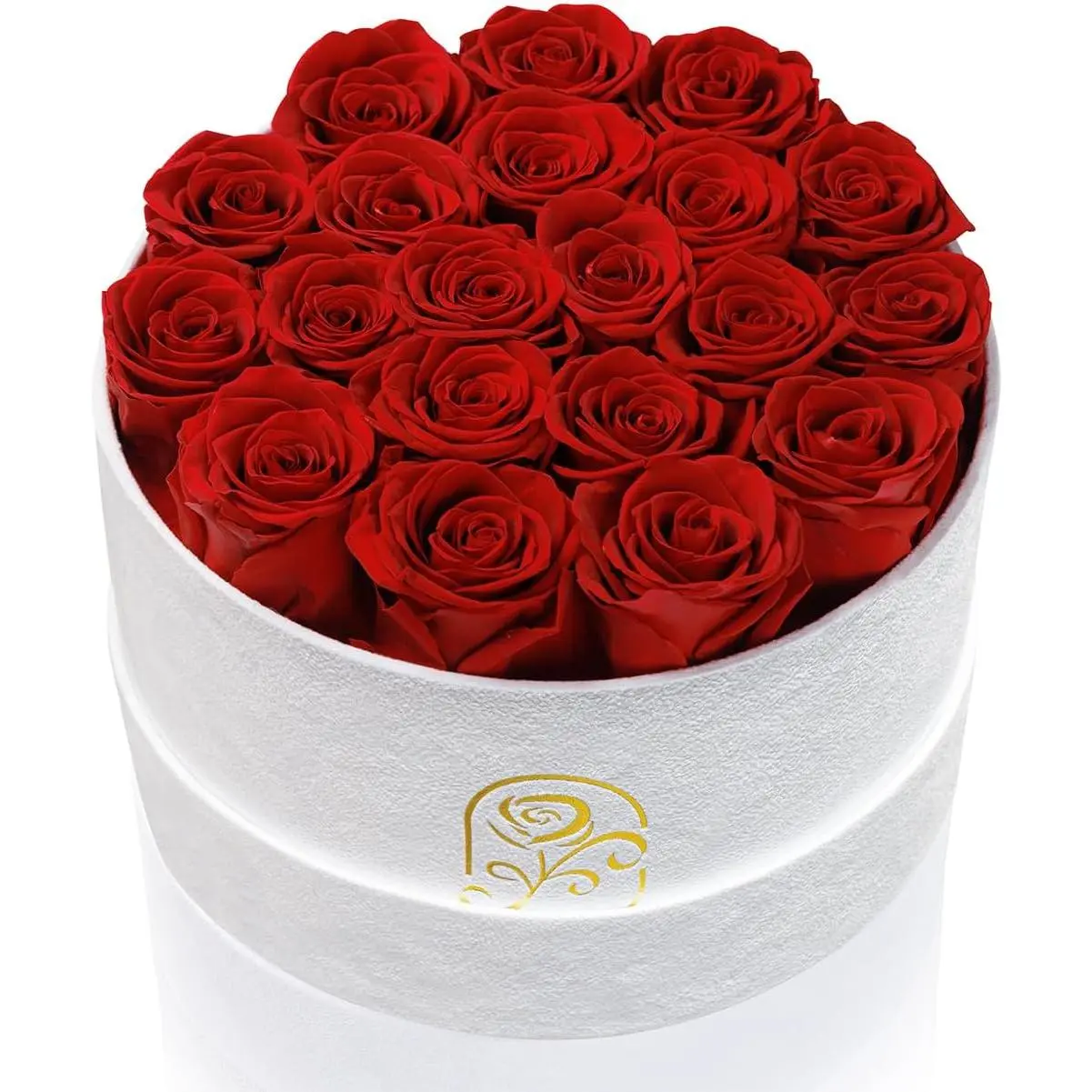 Gifts for Women Preserved Roses Flower Box, Luxury  Box with 20 Roses, Preserved , Romantic  for Her, Wife, Girlfriend, Birthday Anniversary Christmas (Red)