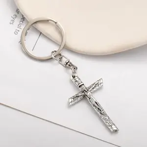 Wind Three-dimensional Retro Cross Keychain Easter Keychain Backpack Car Pendant Goods