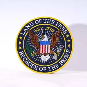 4 inch Iron on 250th Years Anniversary USA Patch, Hybrid Printed & Embroidered, Patriotic Iron On, USA 250th Anniversary America Patches Embroidered, 250th Years American Flag