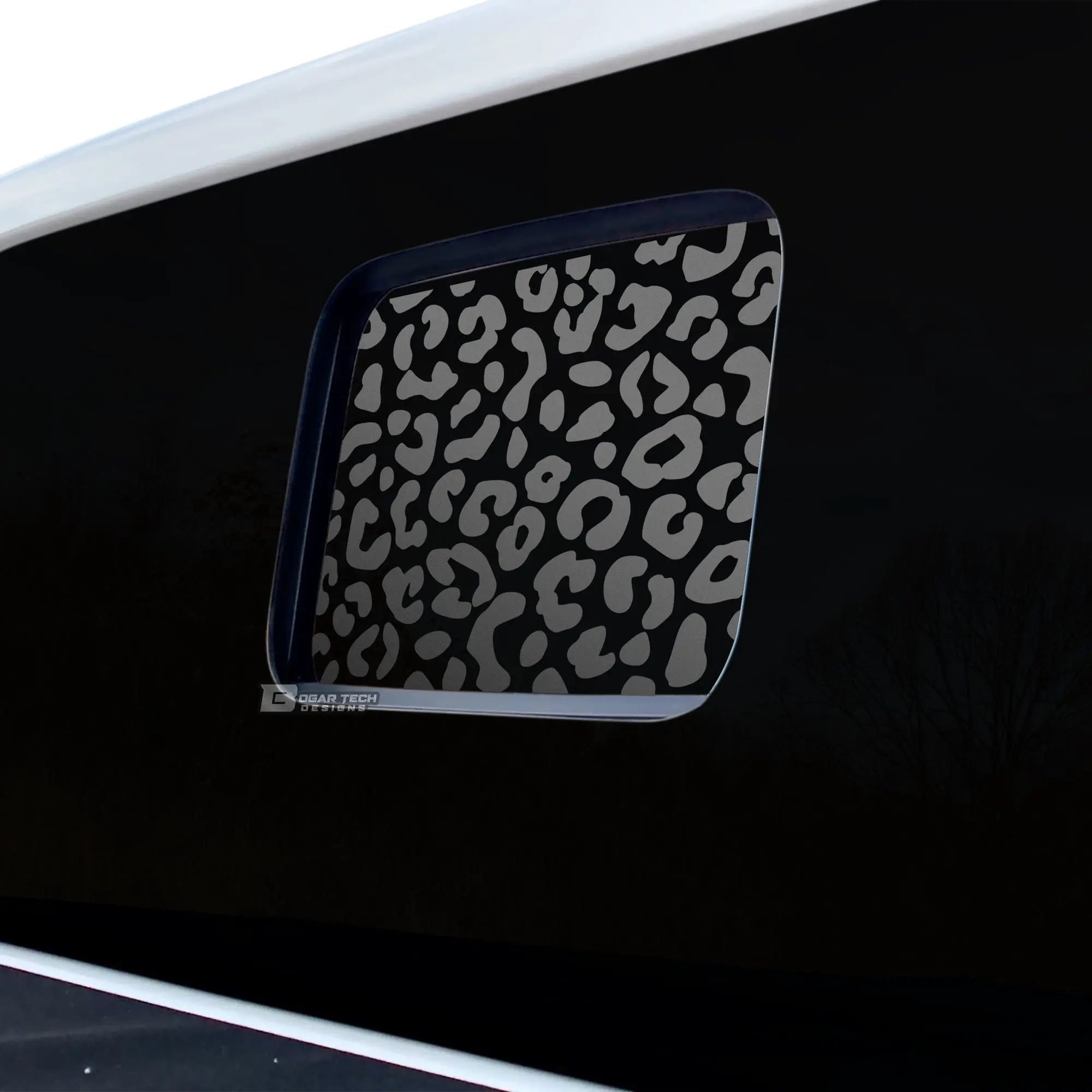 Precut Animal Leopard Print Rear Window Fuel Door Decal Stickers Fits Jeep Gladiator 2020-2026