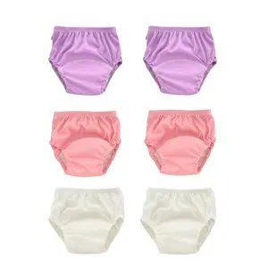 6pcs Baby Training Pants Washable Diaper Covers, Breathable Cloth Nappy Pockets for Infants, All-Seasons Comfort