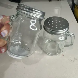 Mayi Bestie Shop Mini Glass Jar perfect for storing spices, salt, herbs, or small essentials.