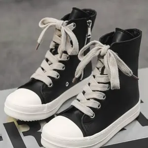 Men's Fashionable Lace Up High Top Sneakers, Casual Comfortable Breathable Sports Shoes, Male All-match Round Toe Shoes for Daily Wear, Trendy Sneakers