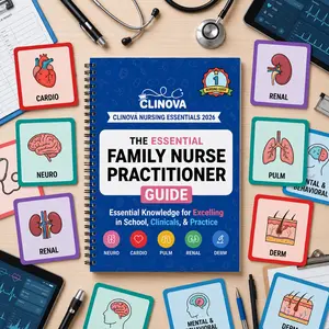 The Essential Family Nurse Practitioner Guide – Hardcover Clinical Reference for Primary Care & FNP Exam Preparation