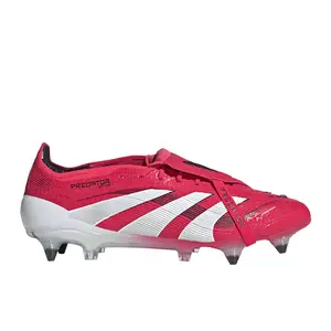 adidas Mens Predator Elite Fold-Over Tongue Soccer Cleats - Red adidas Mens Predator Elite Fold-Over Tongue Soccer Cleats - Red