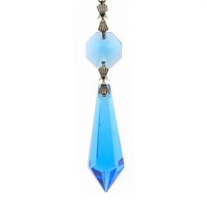 Aqua Spear Glass Crystals