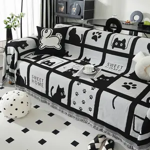Sofa Cover Full Coverage Instagram Style Stretchable Slipcover Durable Couch Protector for Year Round Use with Sweet Home Design
