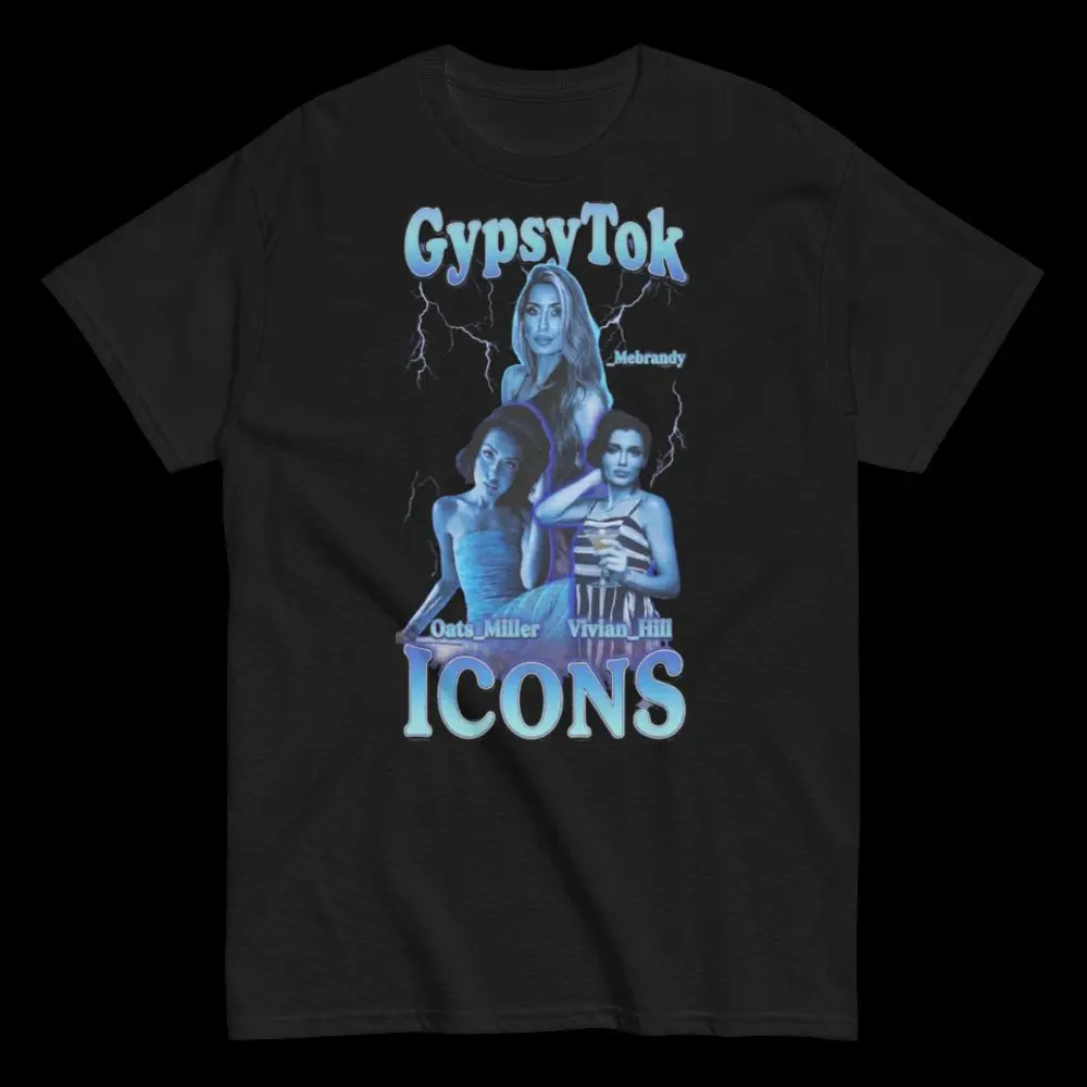 3 ICONS Brandy Vivian and Oats Gypsytok TEE Classic Cotton Fabric Unisex