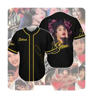 Selena Quintanilla Baseball Jersey, Selena Jersey, Como La Flor Shirt, The Queen of Tejano Retro, Como La Flor Floral Graphic Top