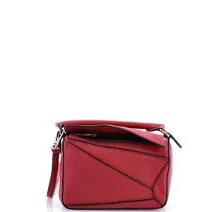 Pre-owned Loewe material Messenger Bags Puzzle Bag Leather Mini by Rebag