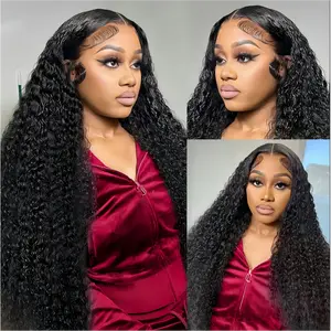 Shewell Wig Jerry Curly HD Lace  100% Human Hair , Pre-cut Lace, Glue-less, Drawstring,wigs human hair,glueless wigs ready to wear, Front Lace human hair wig，Beginner-friendly