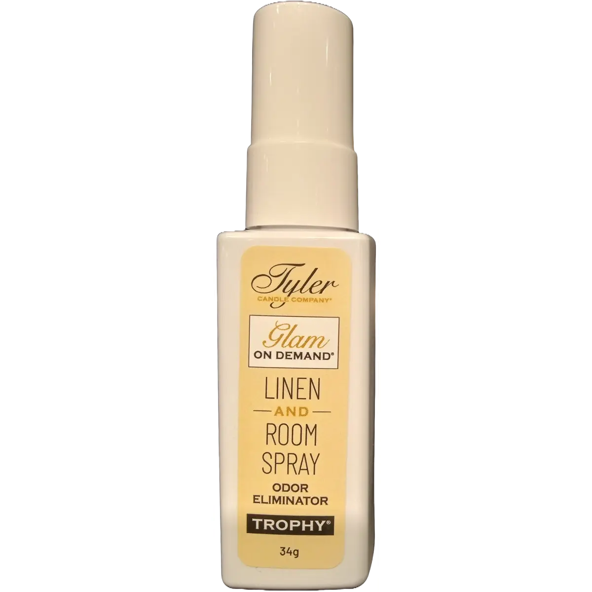 Tyler Candle Company Scented Linen & Room Spray - Glam On Demand Trophy Home Scent, Room Scents Air Freshener (1.2oz/34g)