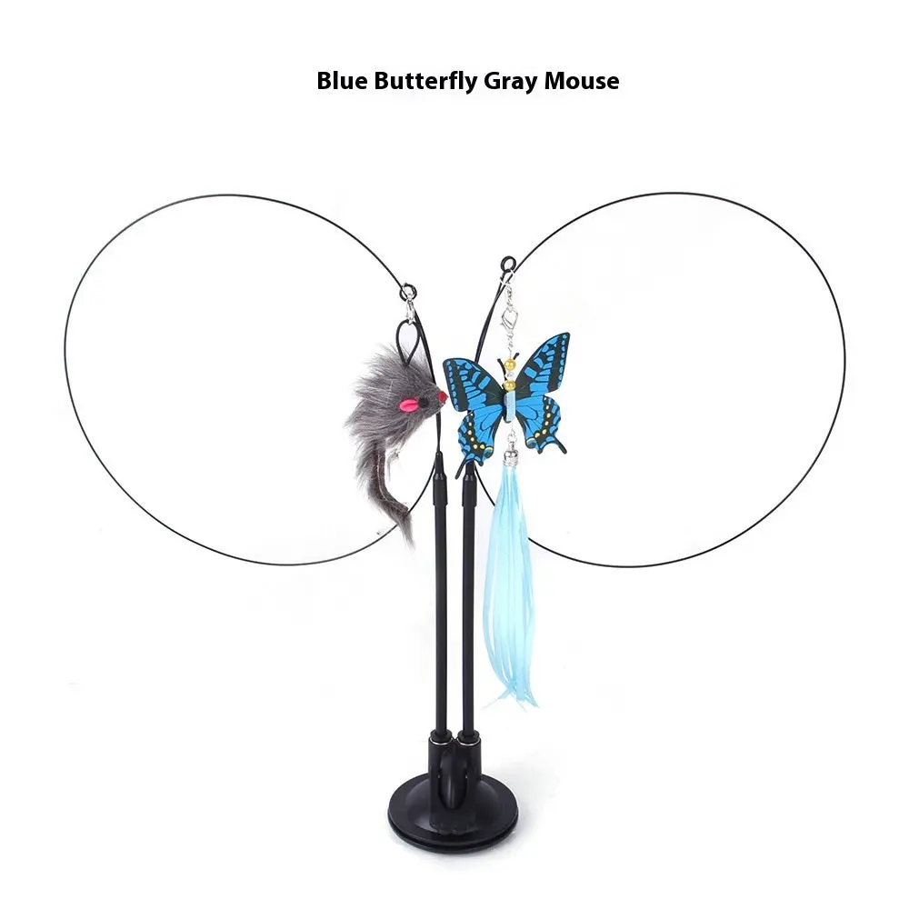 Blue Butterfly Gray Mouse