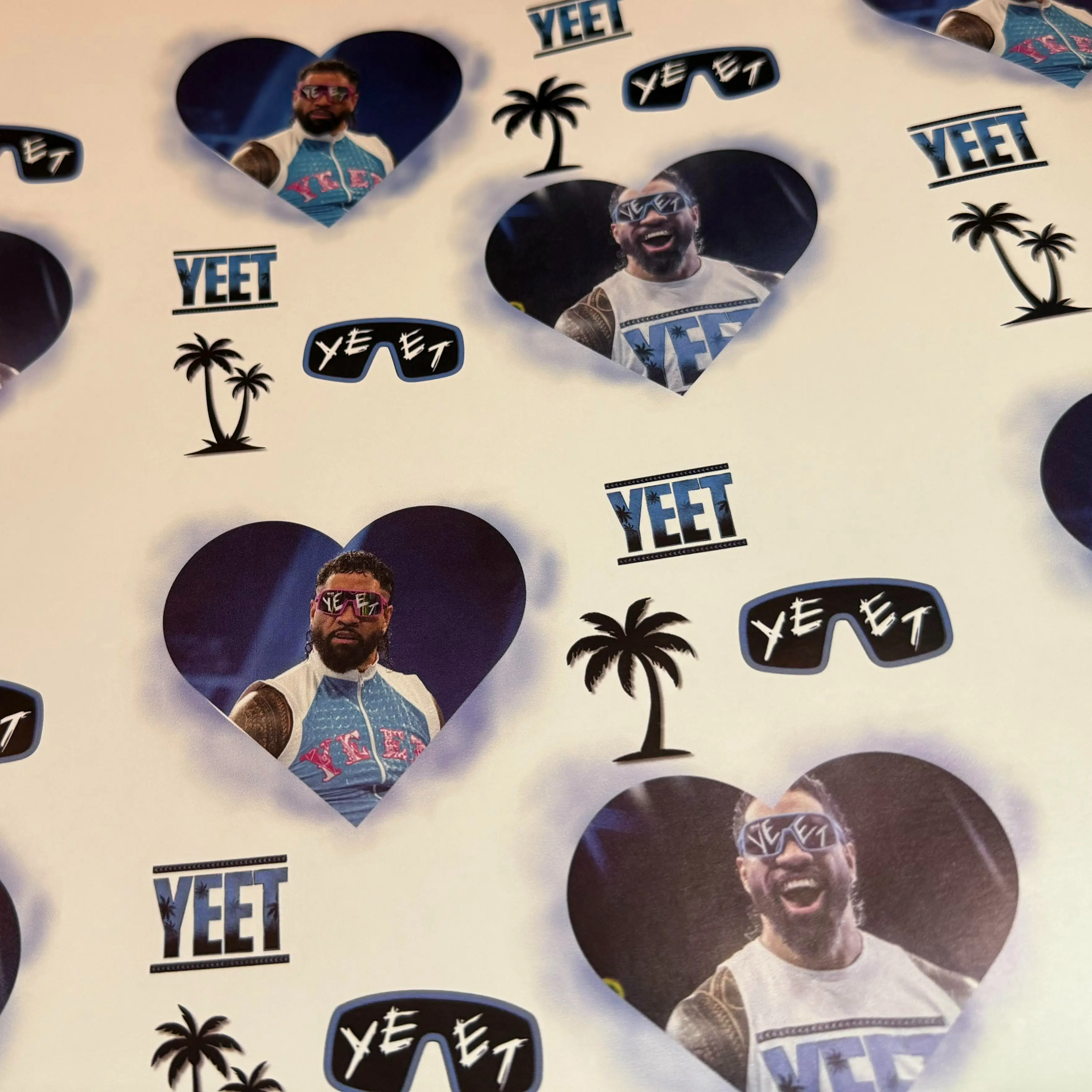Wrestling Inspired Gift Wrapping Paper