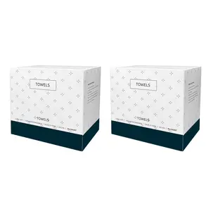 2 Pack XL Disposable Cleansing Facial Towelette(50 Ct/Pack) |  Ultra-Soft Wipes Wipes | Absorbent, Reusable, Soft, Comfort, Skincare, Eco-Friendly，Second Use for Home Cleaning