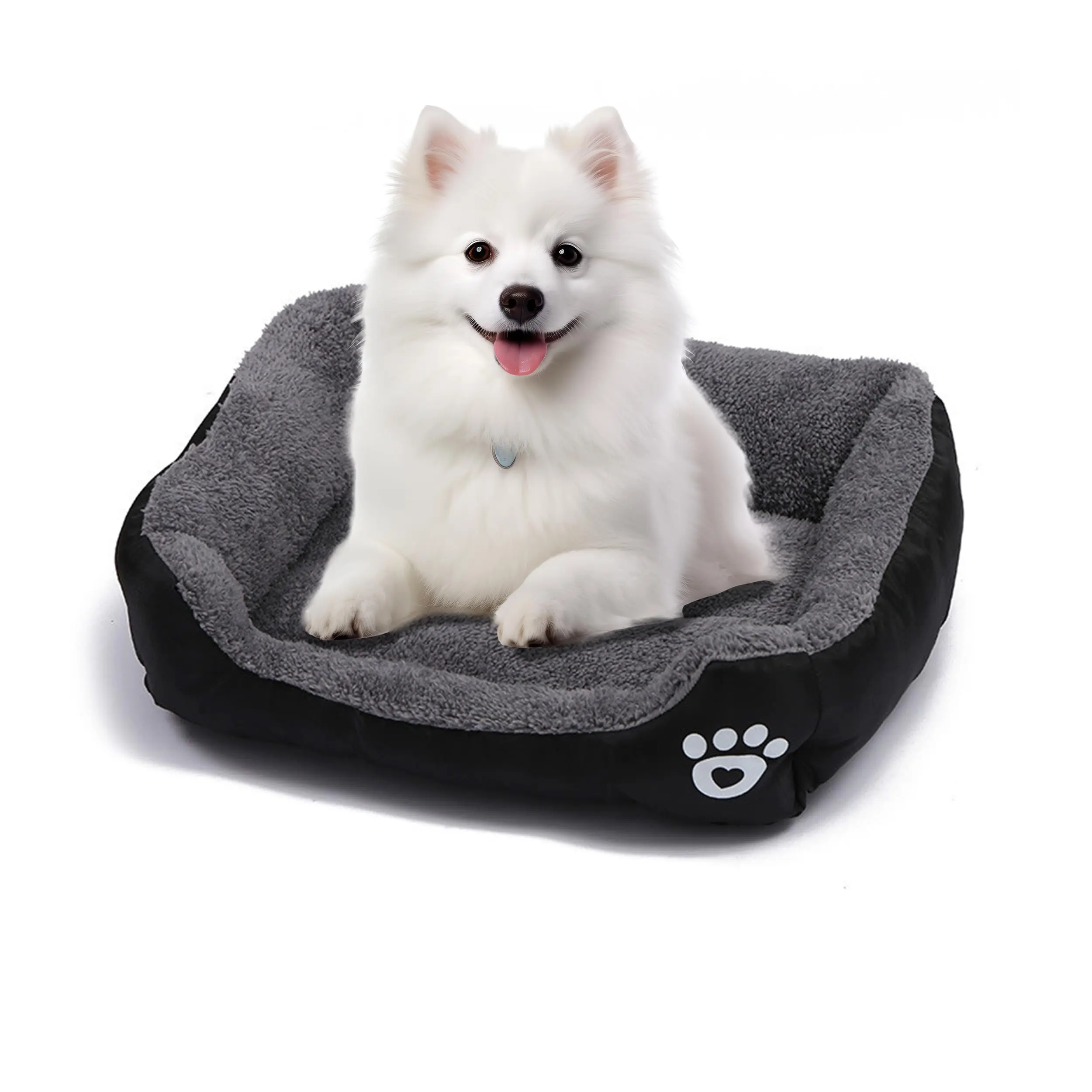 Small Washable Pet Bed – 23" Puppy Bed for Small Dogs & Cats, Cute & Extra Soft with Anti-Slip Backing for Indoor/Outdoor Use – Cozy Dog Sofa Bed