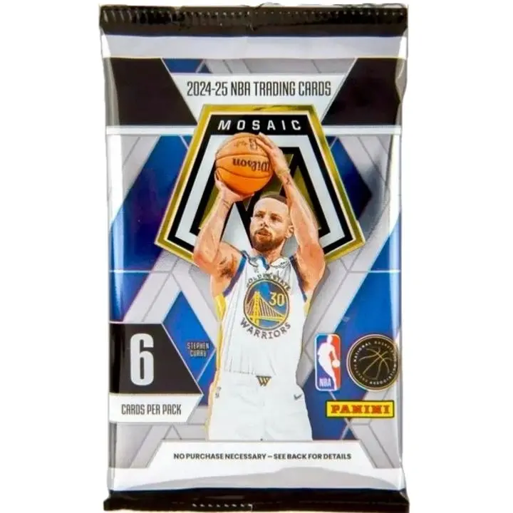 2024-25 Panini Mosaic Basketball Blaster Pack - Retail-Exclusive Collectible Sports Trading Card Box (6 Cards), Collectible Sports Cards, Trading Cards Box