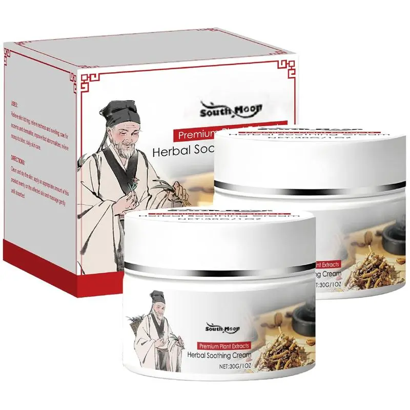 All-Natural Herbal Soothing Cream, Chinese Herbal Balm for Body, Herbal Ointment for Natural Relief of Skin Problems for All Skin Types Anti-Bacterial SkinDefense
