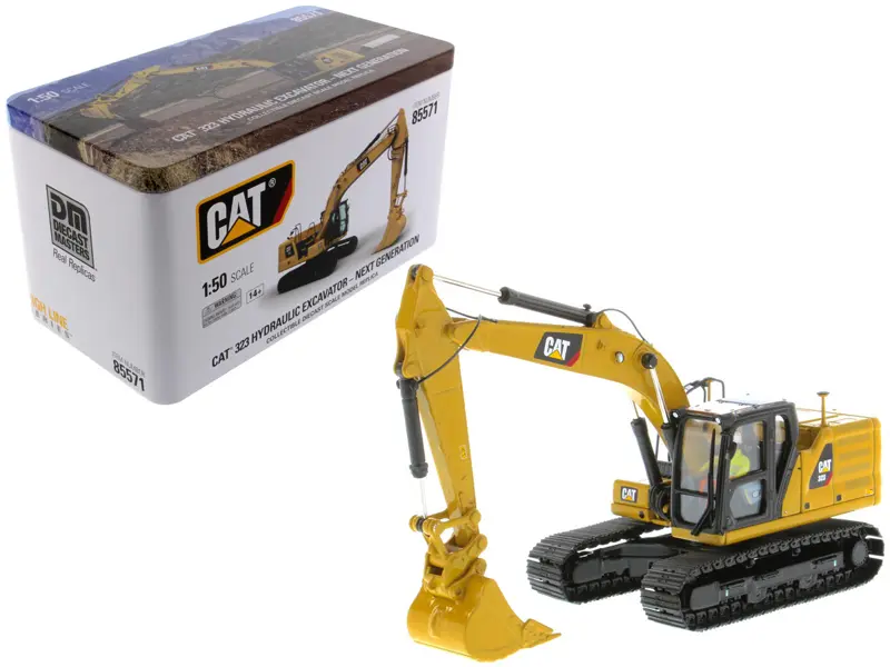 CAT Caterpillar 323 Hydraulic Excavator with Operator "High Line Series" 1/50 Diecast Model by Diecast Masters
