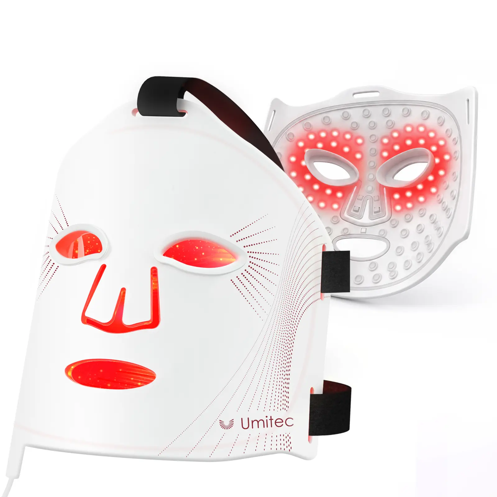 Umitec ZoneCraft Series 3 LED Light Therapy Mask, 4 Skin Modes with 830nm NIR, 4000mAh Rechargeable, Comfort Silicone LED Mask with Timing Function Remote & Portable, Anti-Aging, Skin Firming & Radiant Glow at Home, Perfect Gift