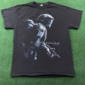 Vintage Halo 3 Shirt Mens Black Xbox 360 Video Game Promo Tee, Retro Vintage Game Movie Shirt, Shirt For Men For Women, Gif Tee