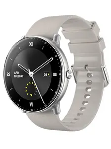 Wapik Y6 Smartwatch AMOLED Screen with Call Function Incoming Call, SMS, Email Notification Sports Mode Health Management Sleep Detection Round Screen Men's & Women's Smartwatches Water Resistant Touch Screen Phone Compatible with ios & Android