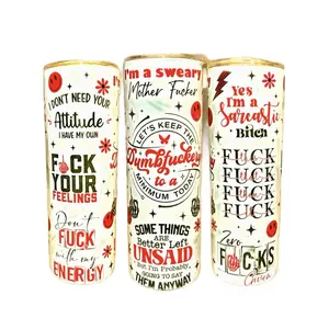 Intrusive Thoughts 20oz Tumbler - Unique Design with Surprising Phrases and Graphics - Drinkware, Bottle