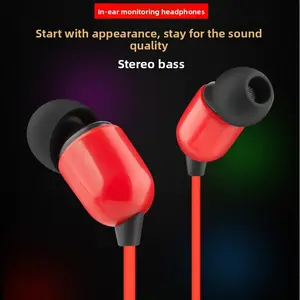 3m Wired In-Ear Monitoring Headphones, Professional Style, Stereo Bass and Noise Isolation, for Streaming, Studio, Gaming, Hy836c