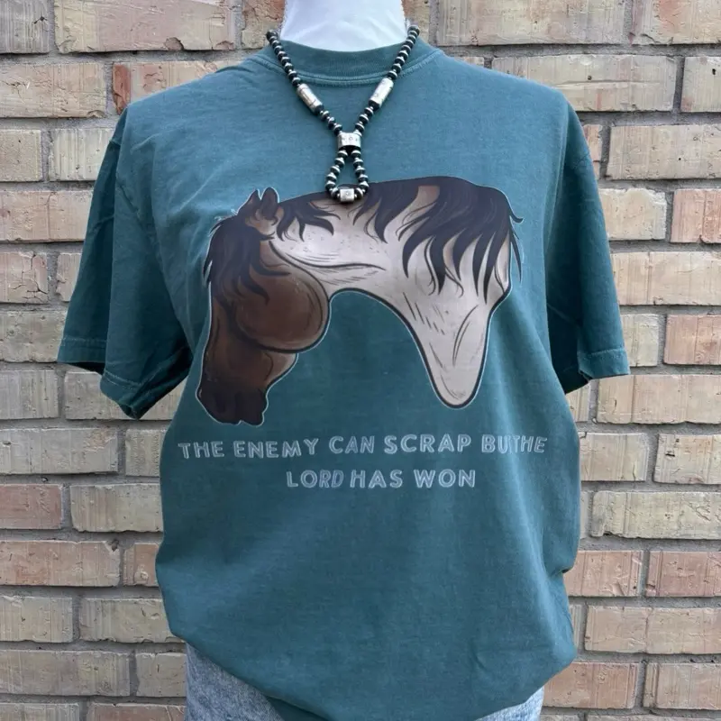 Lord has won horse Top comfort colors
