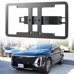 Cadillac LYRIQ SnapPlate No-Drill Front License Plate Holder for 2023-2025 Models US Canada Mexico Plates Includes Security Screws and Case