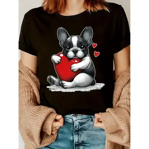 Women's Casual Short Sleeve Round Neck T-Shirt Suitable for Spring Summer Fall - Soft Stretch Blouse - Machine Washable Casual Attire with Round Neck & Short Sleeve