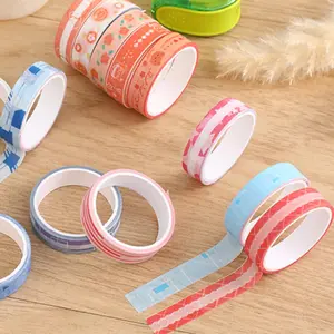Random Pattern DIY Diamond Art Painting Tape, 5 Counts/box Anti-dirty Tape, Adhesive Edges Sticker, Embroidery Tools Accessories, Art Sketch Masking Tape, Glue Tape