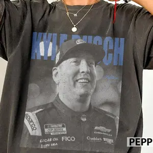 Rowdy Racing Memorial Tee, Kyle Busch RIP Shirt, Motorsport Legend Graphic Apparel