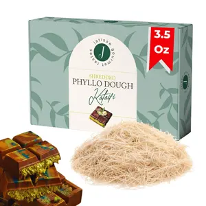 Dried Kataifi Shredded Fillo Dough 100g (3.5 oz.) – Raw Kadayif for Dubai Chocolate Bar, Kunafa, Knafeh, Middle Eastern Pastries – Uncooked, Vegan, Product of Turkey