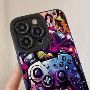Game Console Pattern Phone Case, TPU Decorative Phone Protector Cover, Phone Accessories Compatible with iPhone 17 Pro Max,17Air,16Pro Max 6 7 8 11 12 13 14 15 16 Pro Max Plus