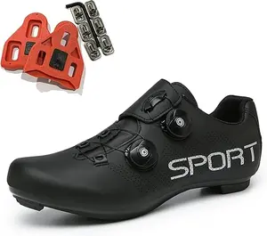 Speed Cycling Sneakers Men Self-locking Cleats Road Bike Shoes Ultralight Knob Riding Boots Women Flat Racing Bicycle Footwear