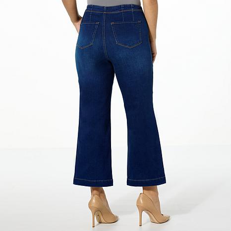 DG2 by Diane Gilman New Classic Stretch Denim Patch Pocket Crop Jean