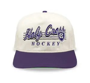 Holy Cross Hockey Snapback: Cream Holy Cross Hockey Snapback: Cream